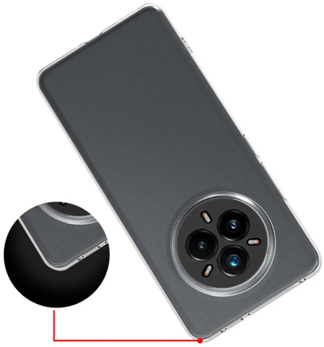 Selected Transparant TPU Hoesje Realme 14 Pro