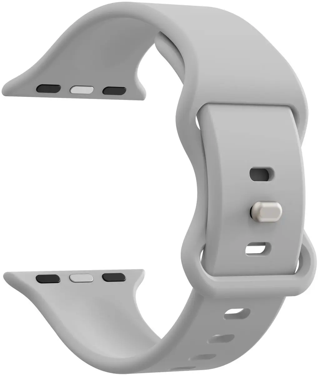 Selected SBG Siliconen Bandje Apple Watch 7 45mm - Cloud Grey