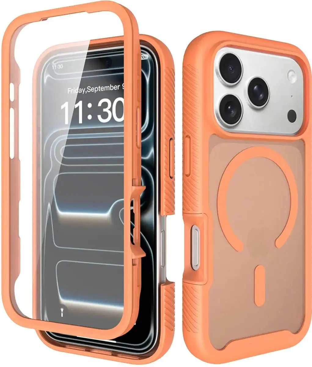 Selected by GSMpunt.nl iPhone 17 Pro Hoesje Matte Oranje