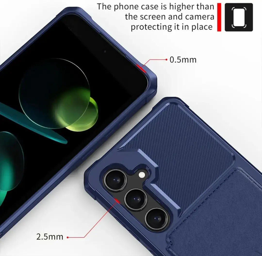 Selected Portemonnee Hoesje Samsung Galaxy A36 - Blauw - 4 Pasjes