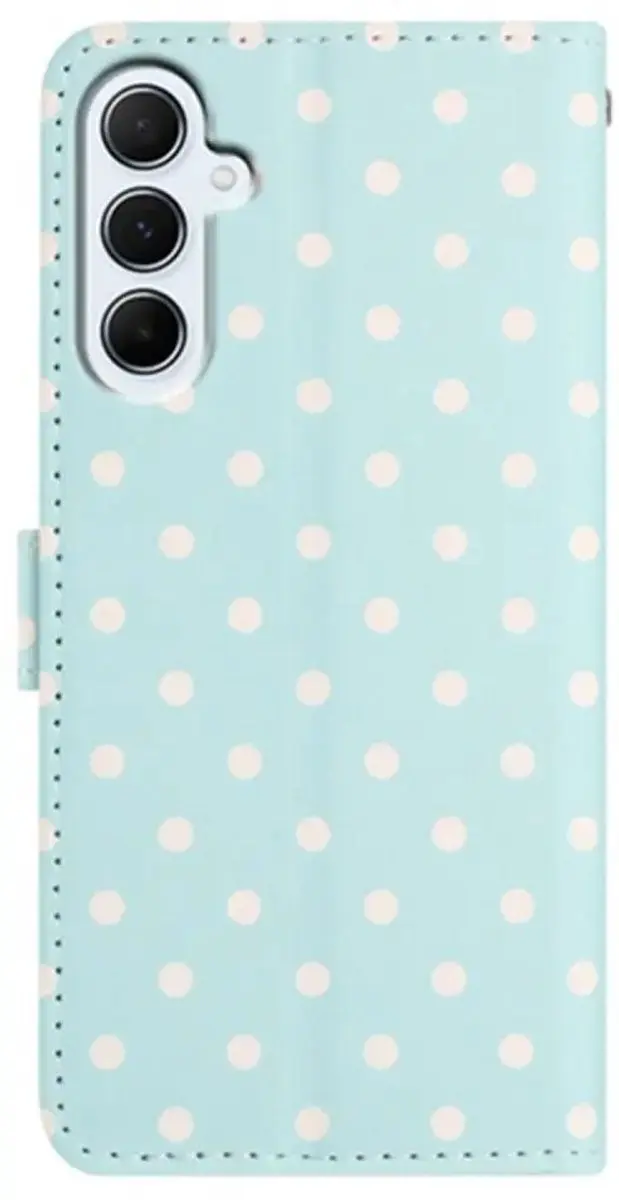 Selected Hoesje Samsung Galaxy A37 Polka Dot Wallet - Blauw - afbeelding 6 van 6