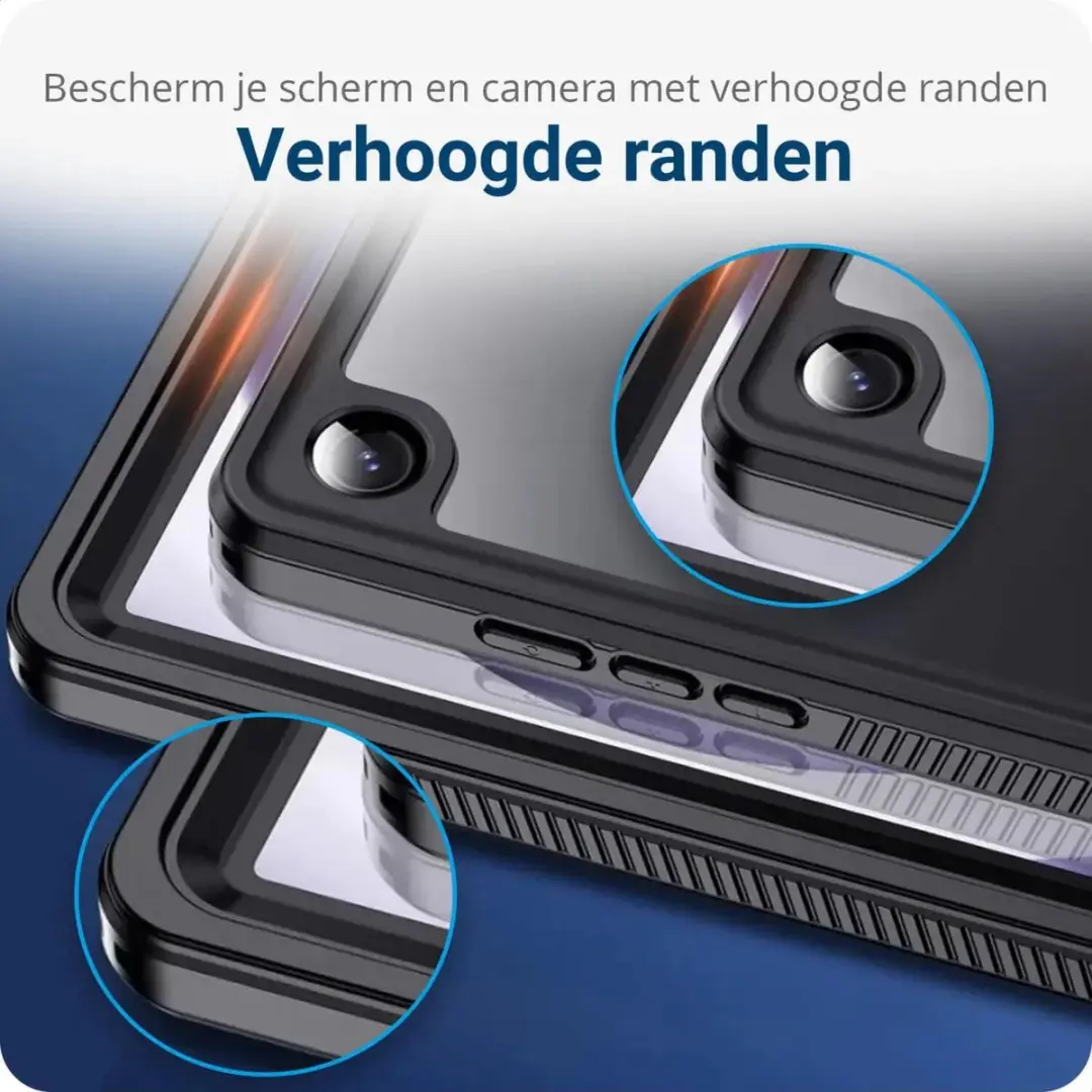 Selected Full Protect Cover IP68 Samsung Galaxy Tab A9 Plus - Zwart