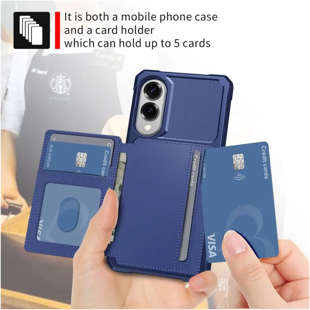 Selected Portemonnee Hoesje Samsung Galaxy S25 Edge - Blauw - afbeelding 6 van 6