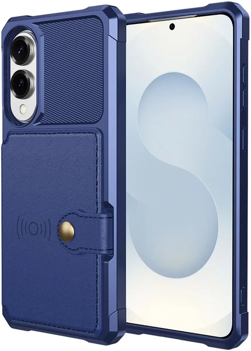 Selected Portemonnee Hoesje Samsung Galaxy S25 Edge - Blauw