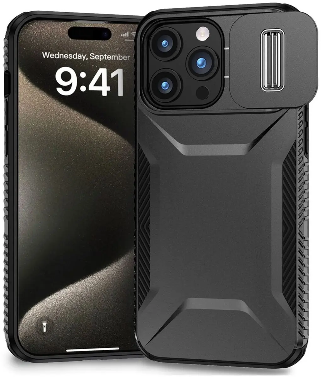 Selected Hoesje iPhone 15 Pro Max Camera Slider
