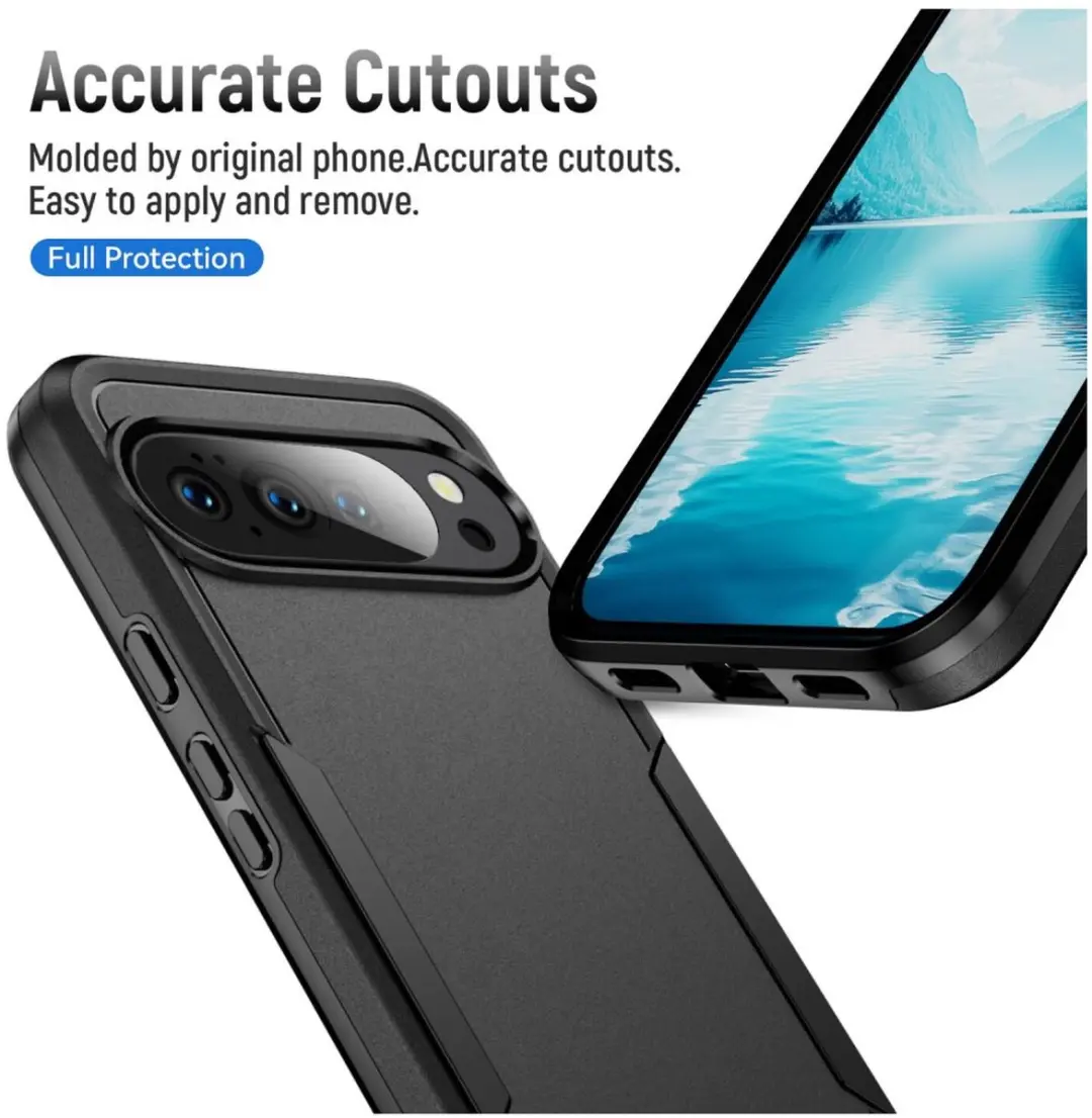 Selected Back Cover Google Pixel 10 Pro XL Rugged Hoesje - Zwart