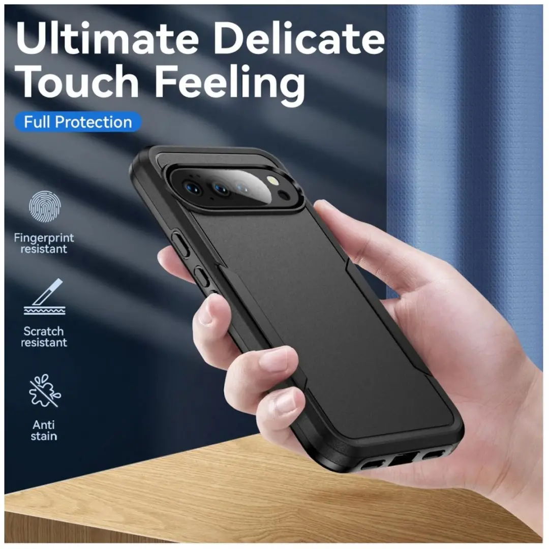 Selected Back Cover Google Pixel 10 Pro XL Rugged Hoesje - Zwart