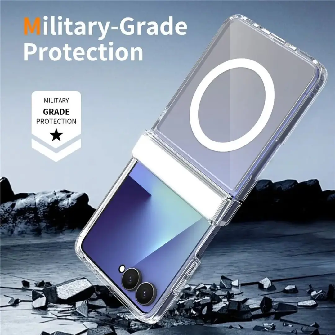 Selected Hoesje Samsung Galaxy Z Flip8 MagSafe Transparant