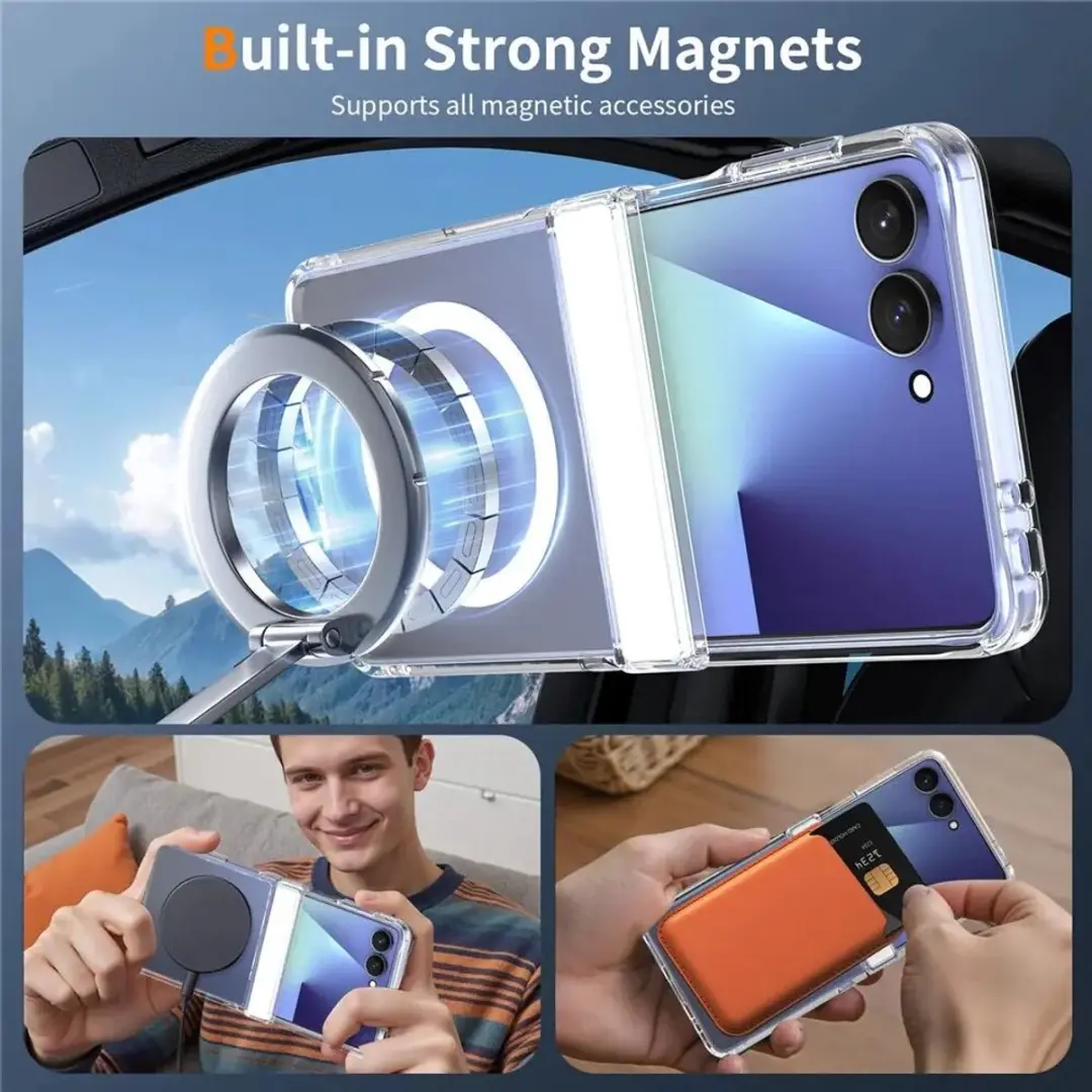 Selected Hoesje Samsung Galaxy Z Flip8 MagSafe Transparant
