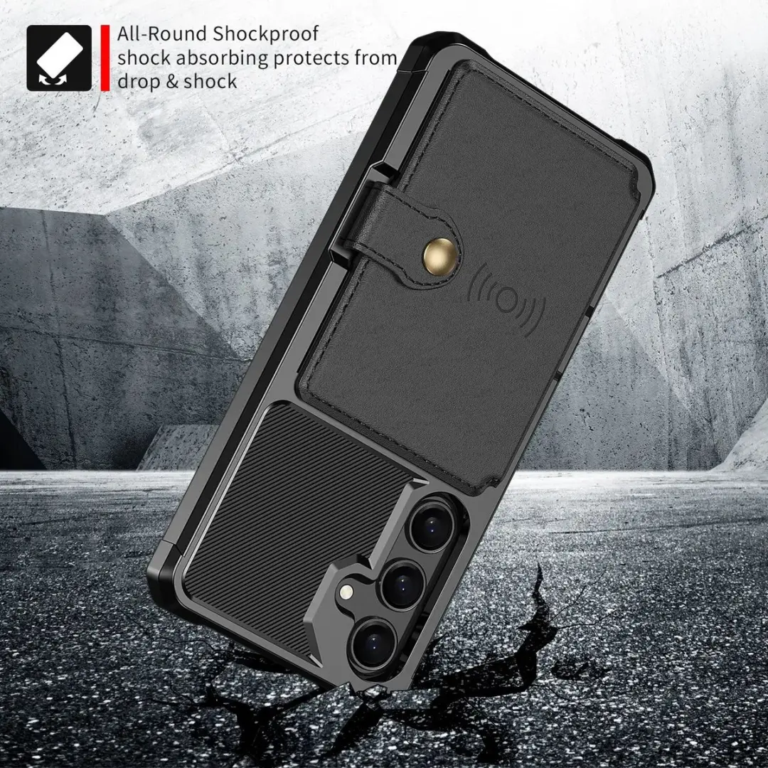 Selected Portemonnee Hoesje Samsung Galaxy A37 - 4 Pasjes - Zwart