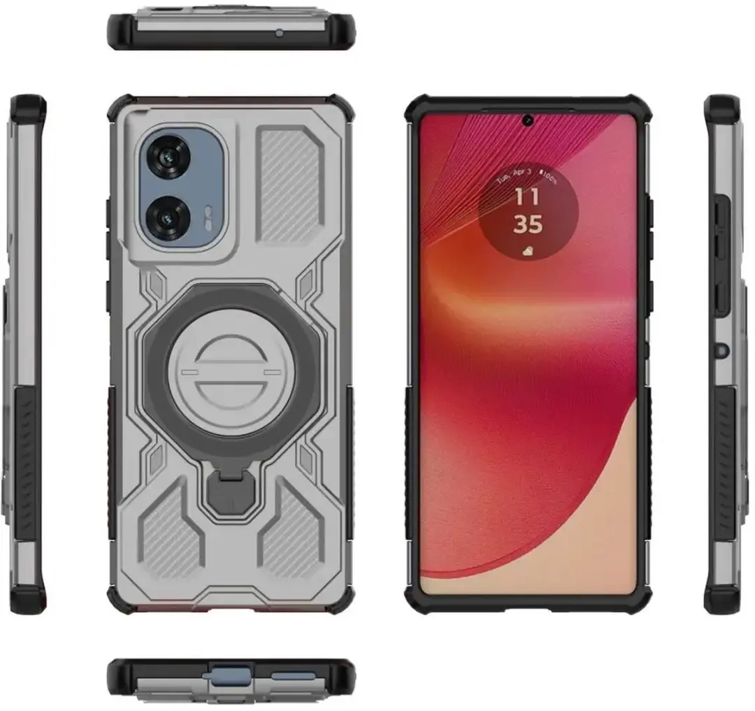 Selected Hoesje Motorola Edge 50 Fusion - Grijs