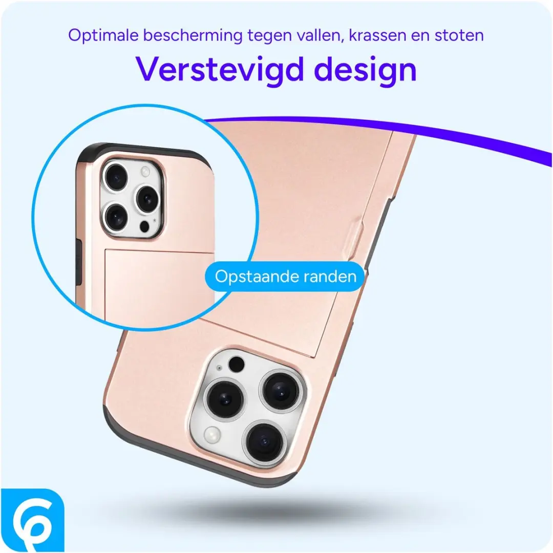 Selected Hoesje met Kaarthouder iPhone 16 Pro - Roze