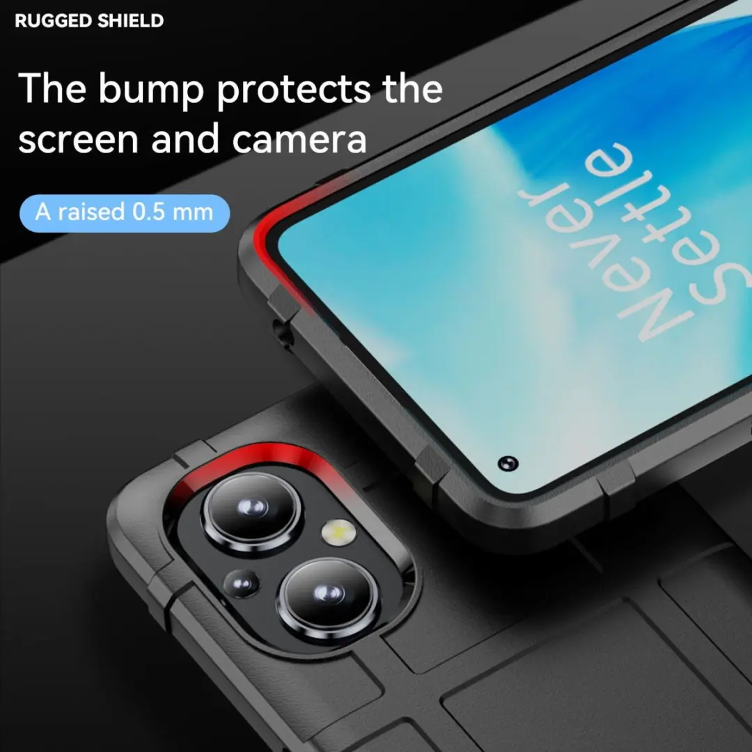 Oppo Reno 8 Lite Rugged Shield Hoesje - Zwart