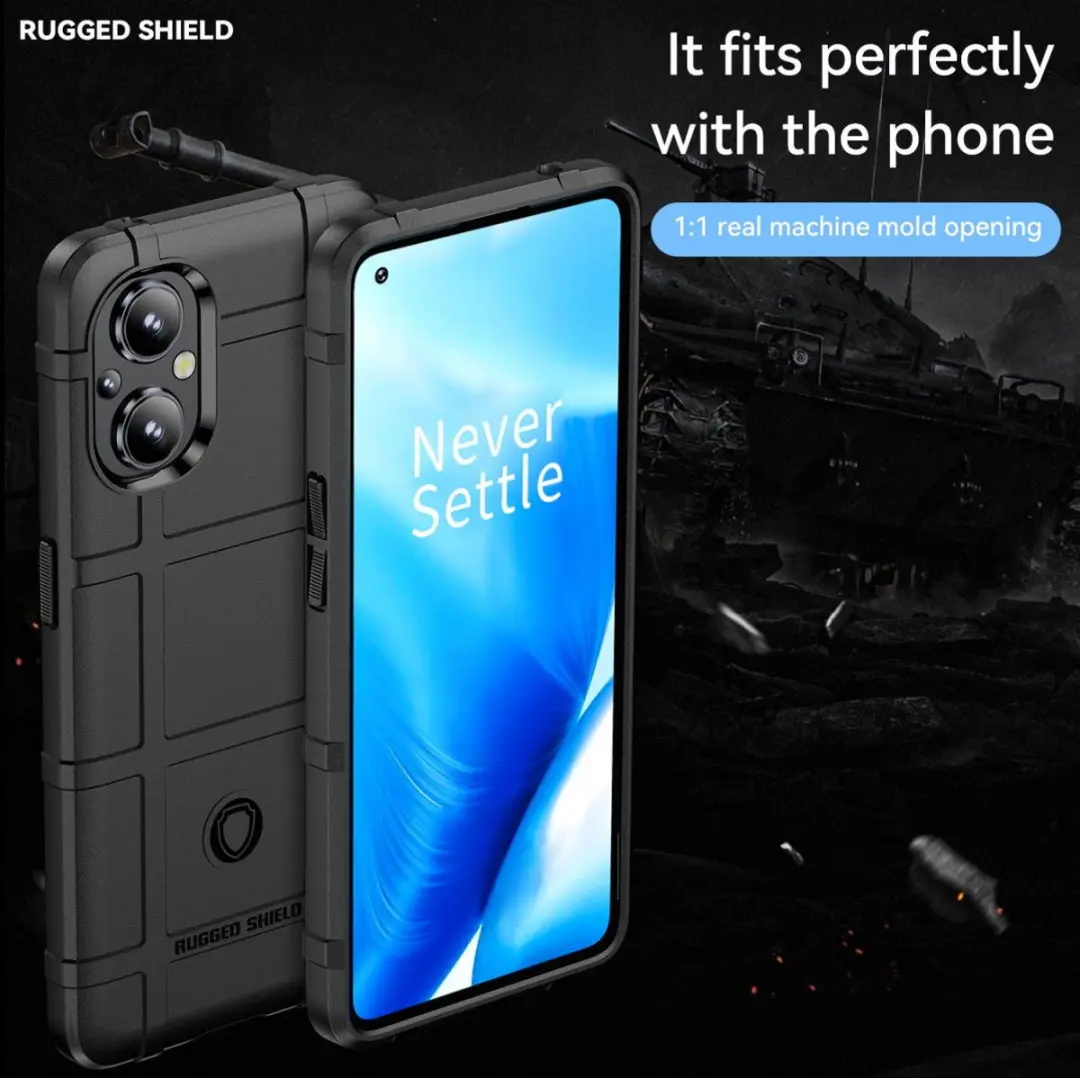 Oppo Reno 8 Lite Rugged Shield Hoesje - Zwart
