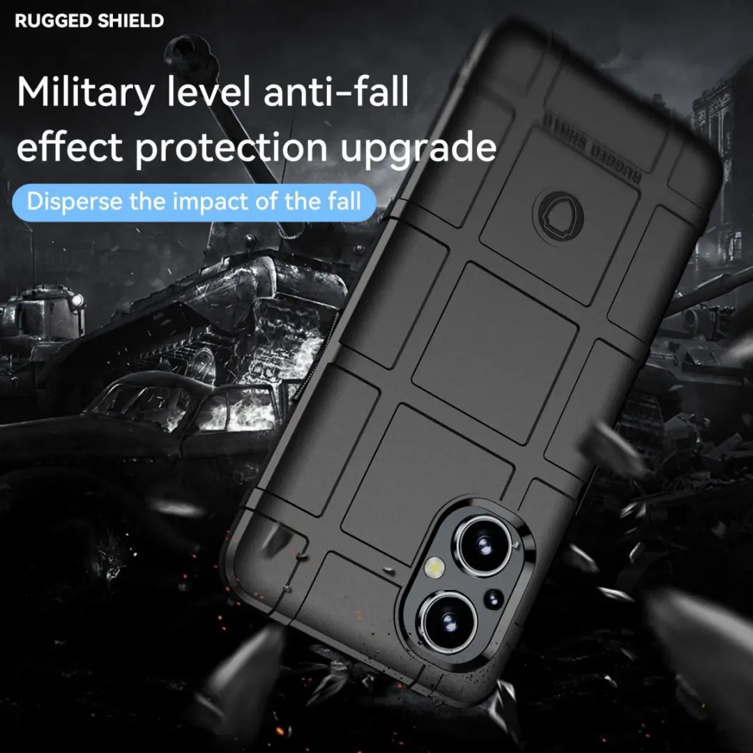 Oppo Reno 8 Lite Rugged Shield Hoesje - Zwart