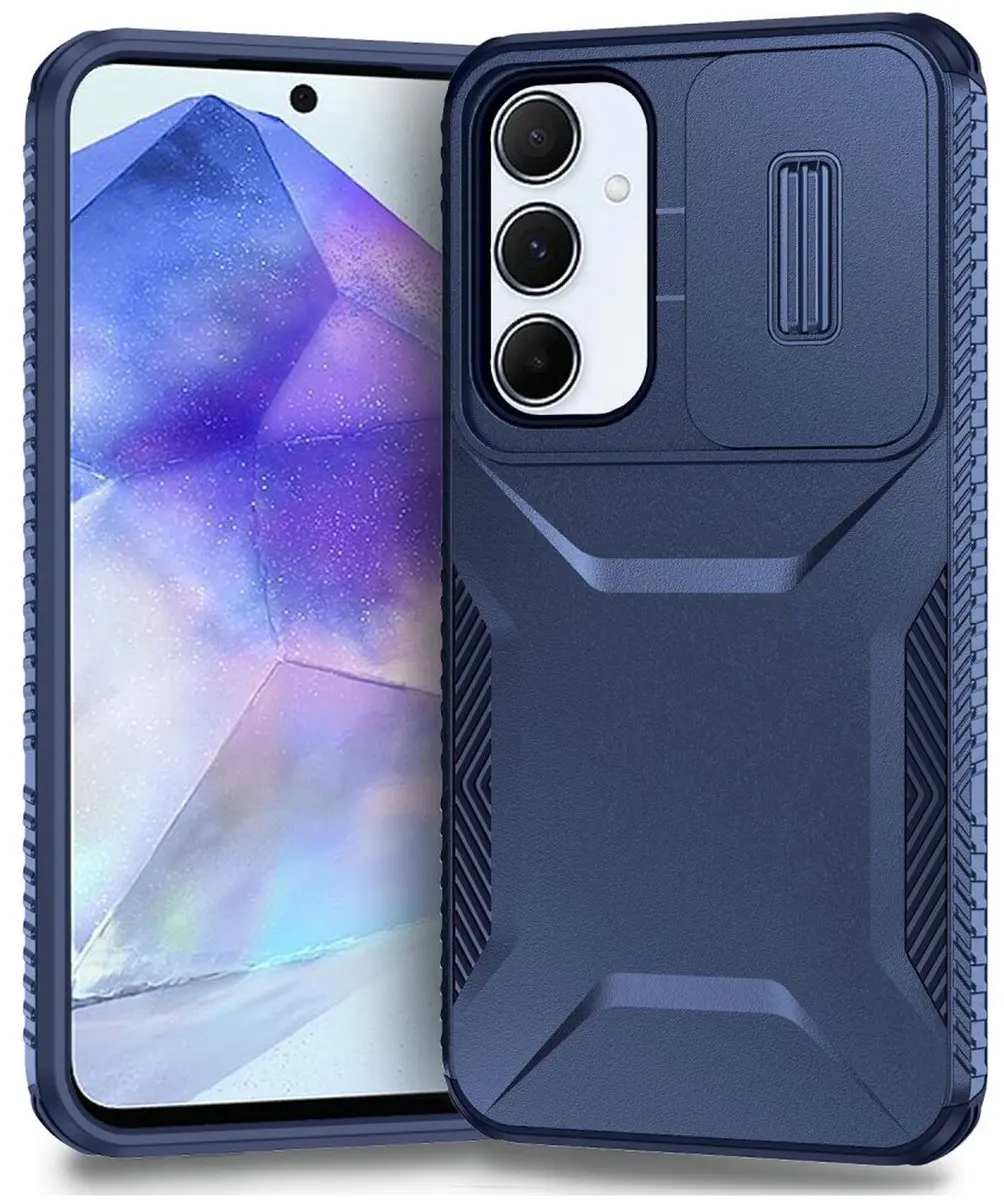 Selected Hoesje Samsung Galaxy A55 Blauw
