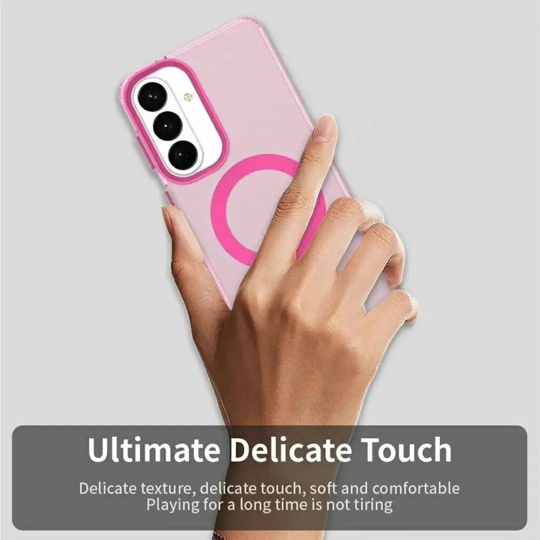 Selected MagSafe Backcover Hoesje Samsung Galaxy S26 Plus - Rood & Transparant - afbeelding 6 van 6