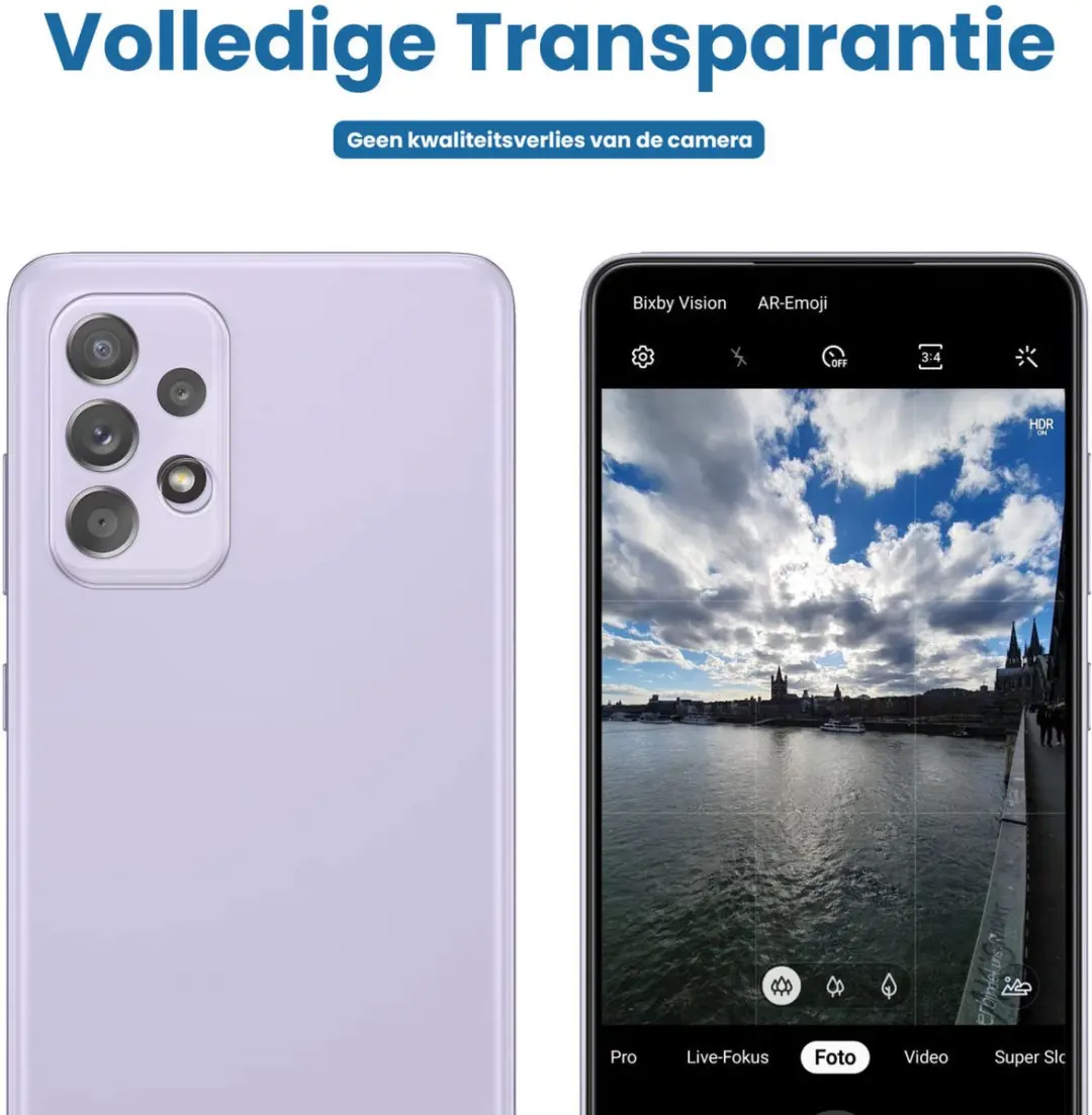 Samsung Galaxy A52/A52S Camera Lens Protector - Transparant