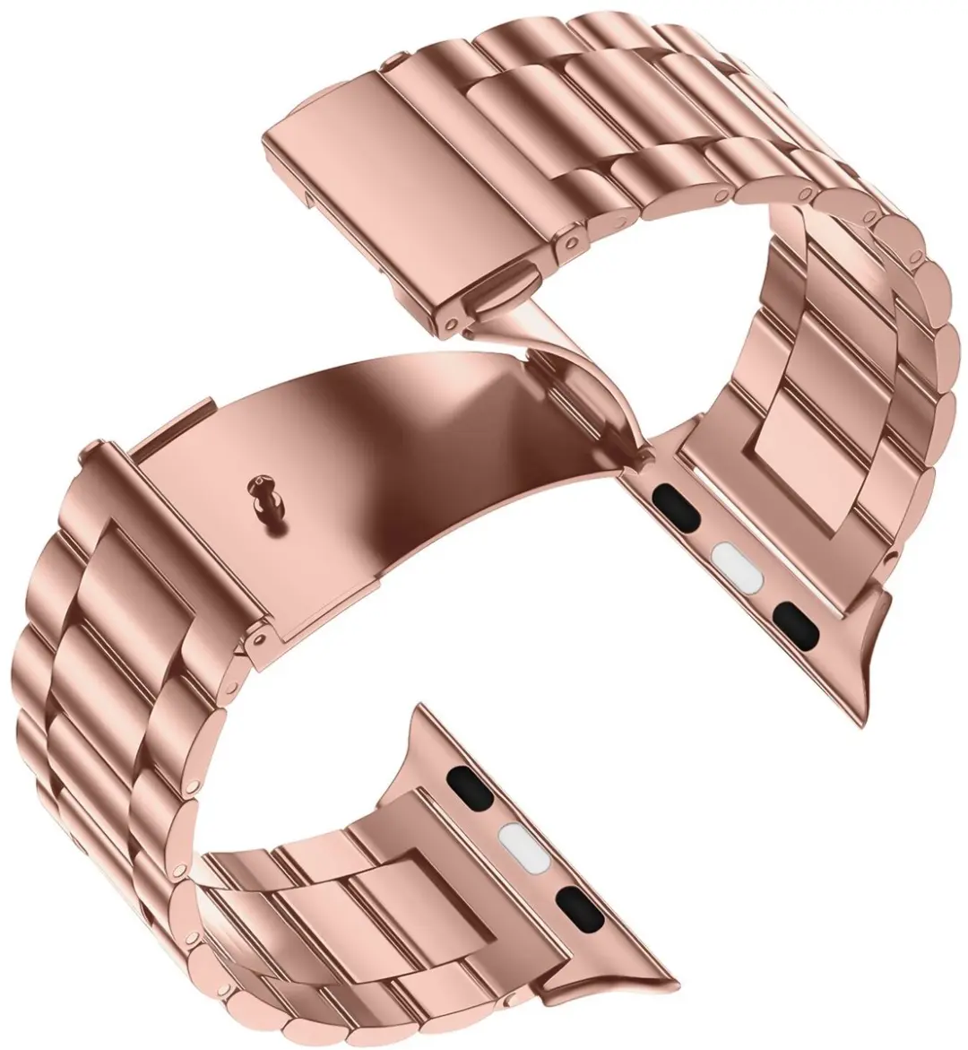 Selected SBG RVS Schakelbandje Apple Watch - 42-49mm - Roestvrij Staal Roségoud