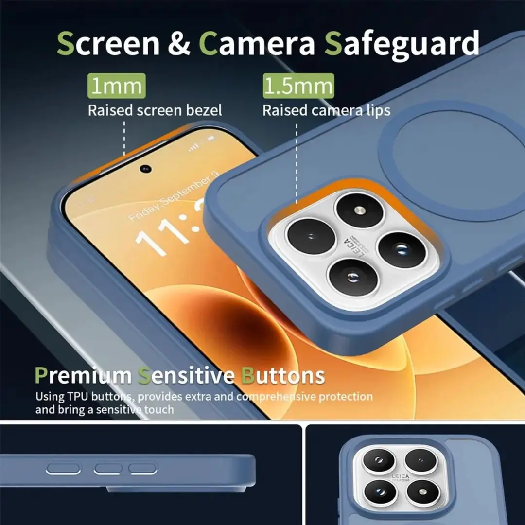 Selected Xiaomi 17 Hybrid Back Cover Hoesje - Blauw