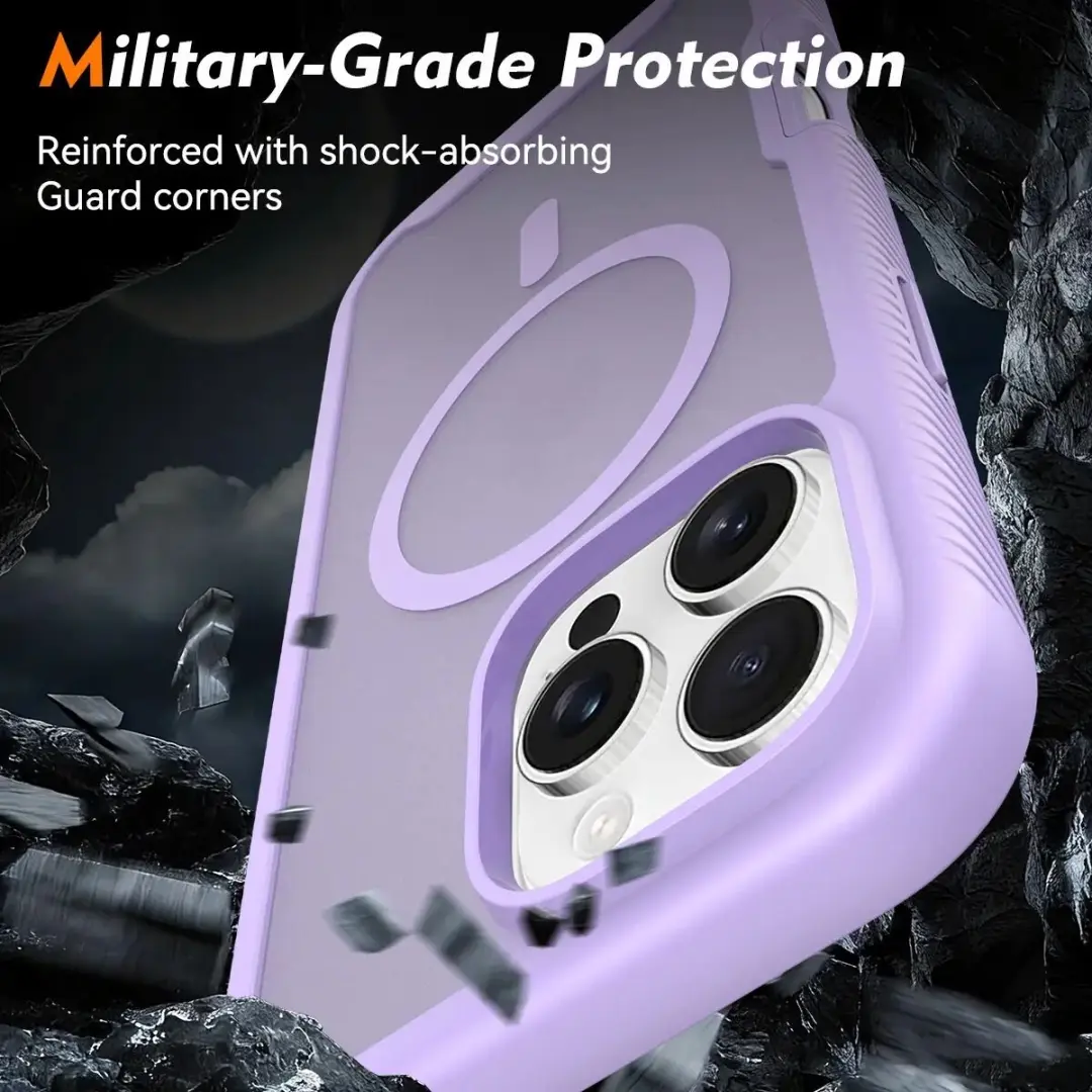 Selected Hoesje iPhone 16 Pro Max Matte Paars - Full Protect
