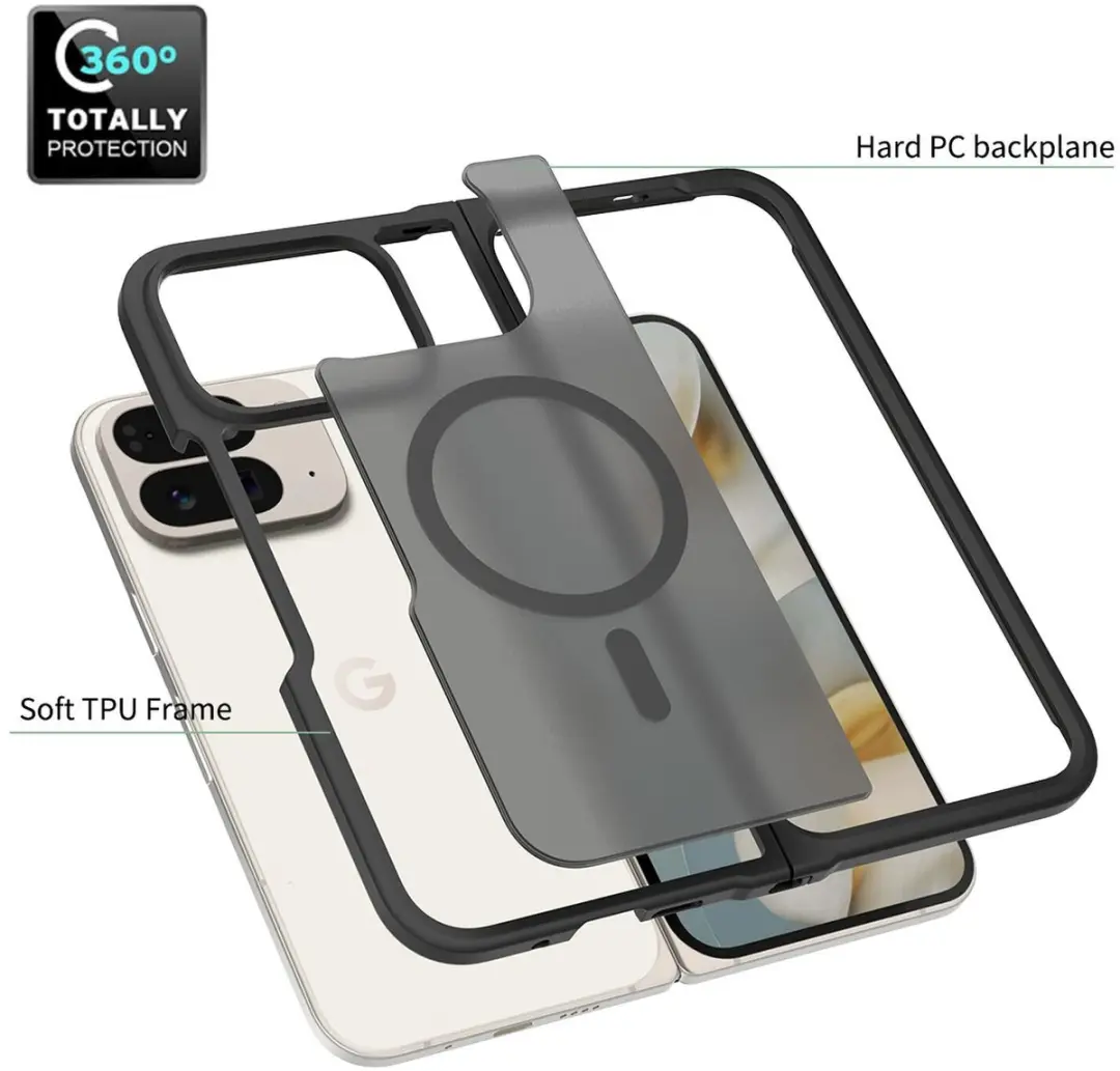 Selected Google Pixel 10 Pro Fold Hoesje - Matte Zwart - MagSafe