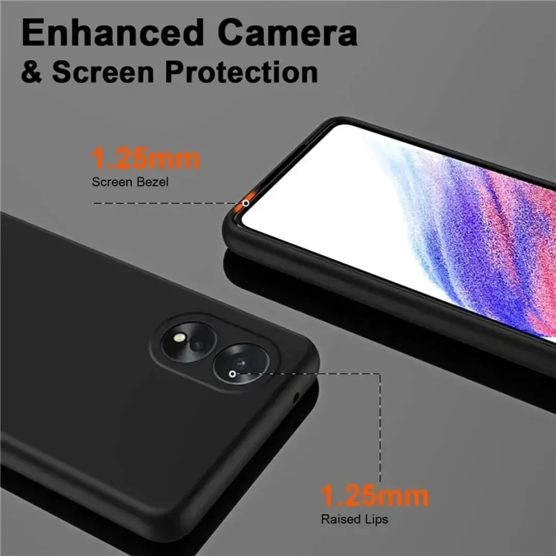 Selected Zwart Dun TPU Hoesje Oppo A38