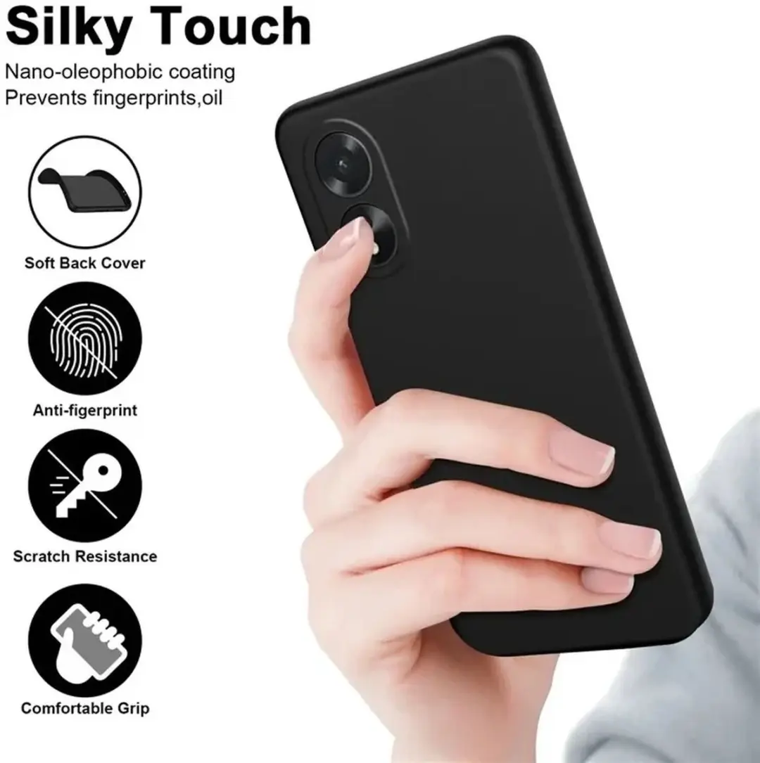 Selected Zwart Dun TPU Hoesje Oppo A38