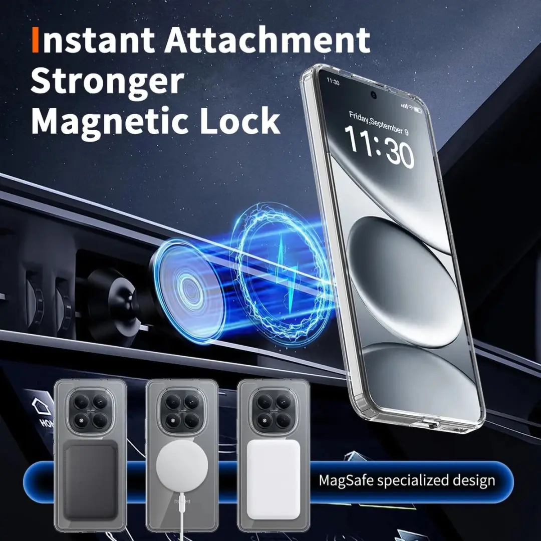Selected Hoesje Xiaomi Redmi Note 15 Pro 4G MagSafe - Transparant