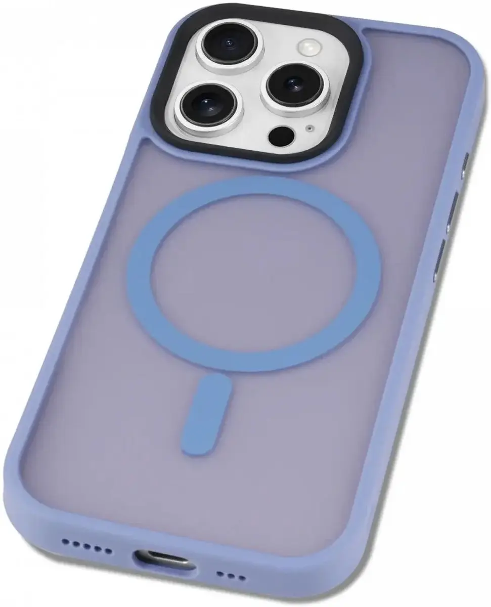 Selected Hoesje iPhone 16 Pro MagSafe Mat - Lichtblauw - afbeelding 6 van 6