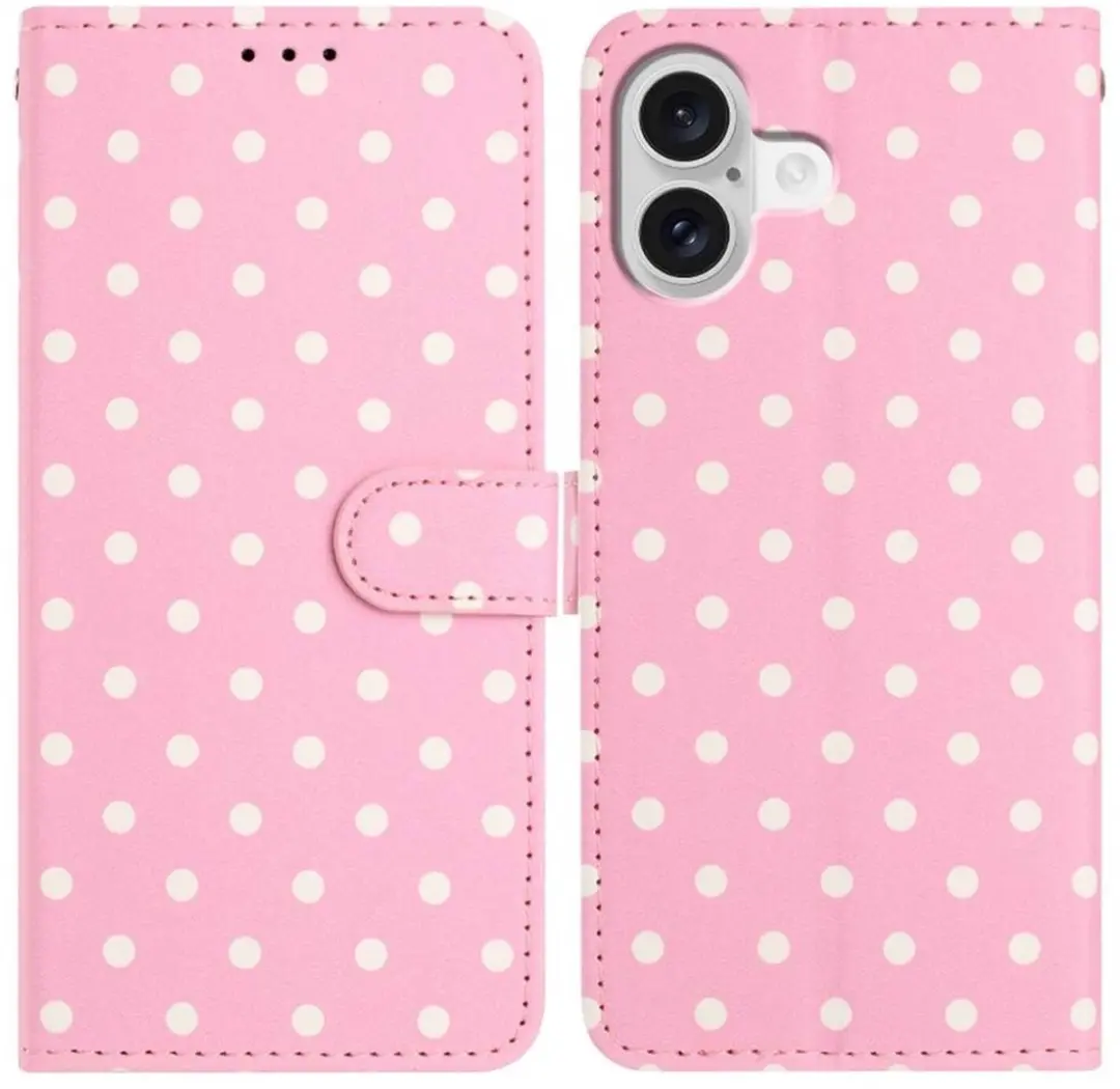 Selected iPhone 16 Hoesje Polka Dot Wallet