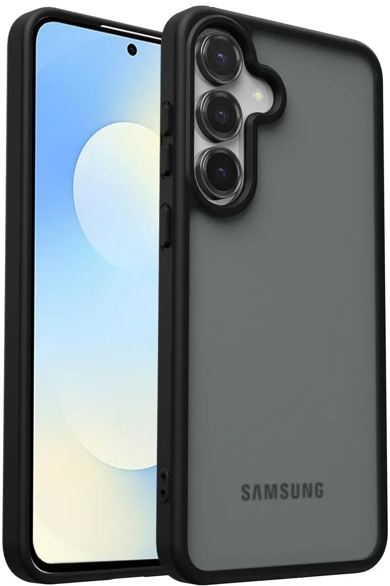 Selected Hoesje Samsung Galaxy S25 FE - Matte Back Cover Zwart - afbeelding 6 van 6