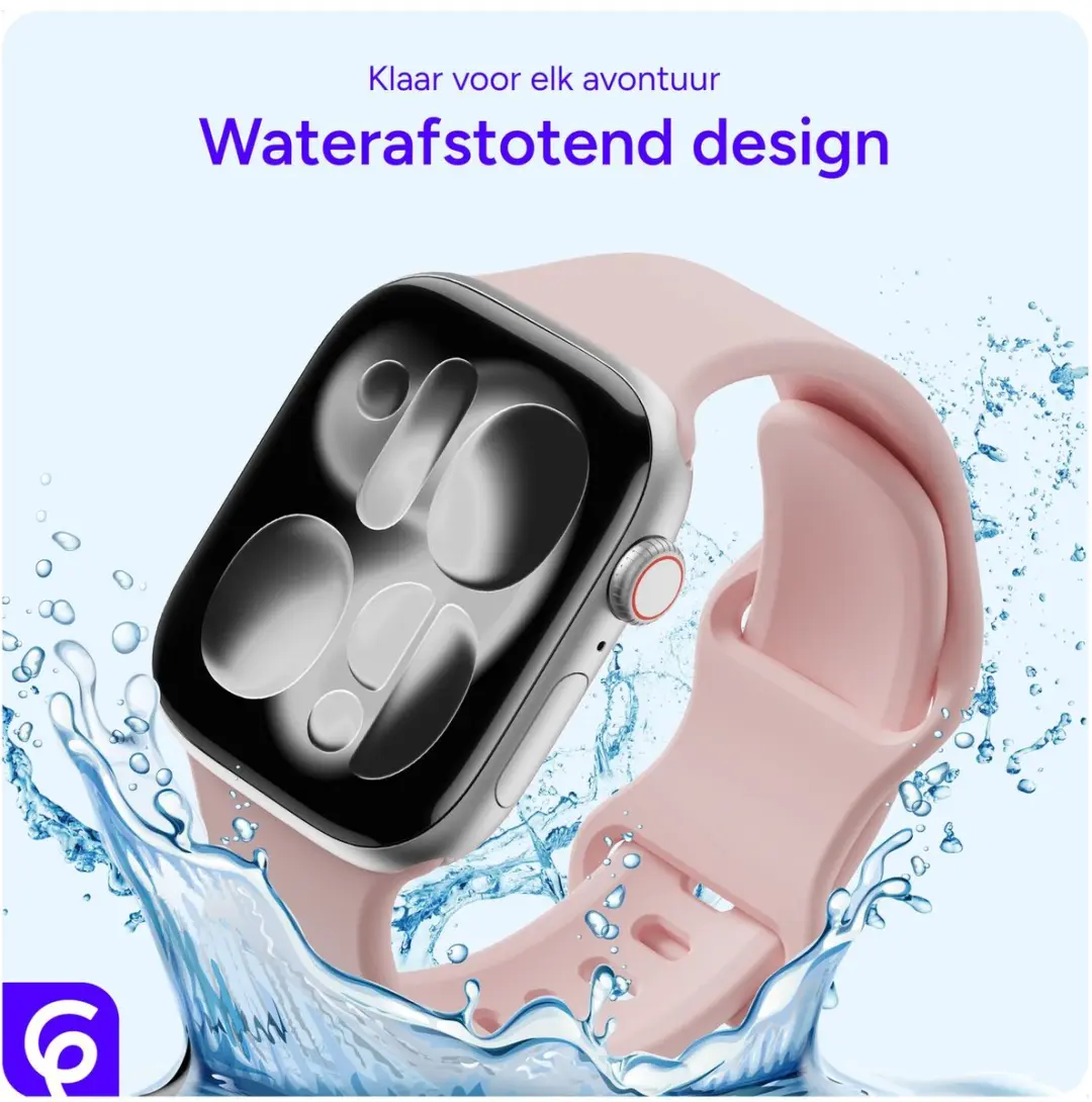 SBG Siliconen Bandje Apple Watch SE 3 40mm - Roze