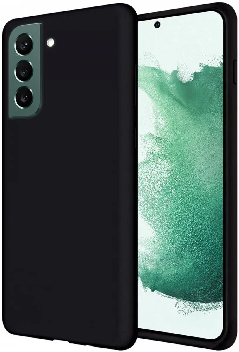 Selected Siliconen Hoesje Samsung Galaxy S22 Plus - Zwart