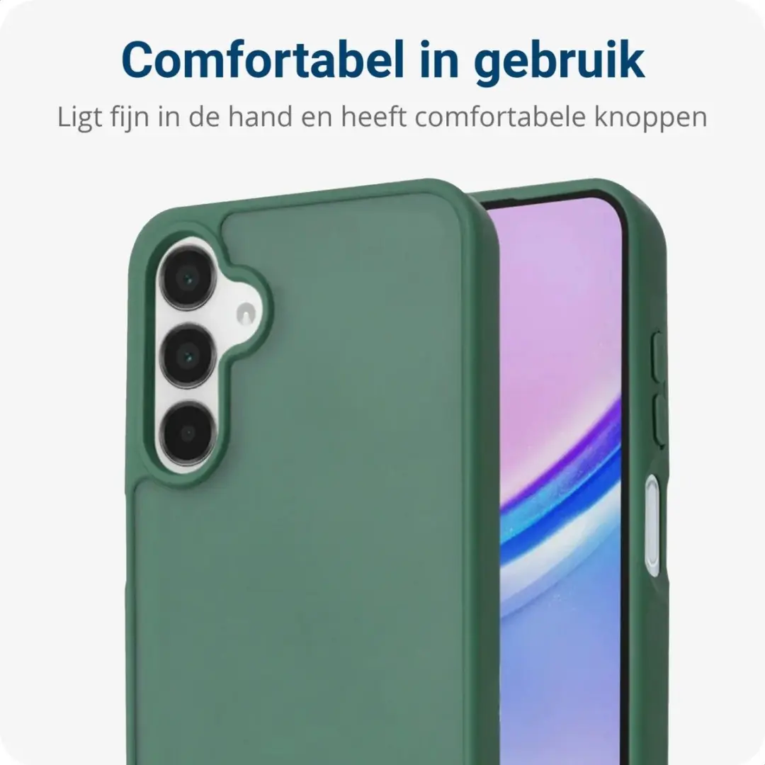 Selected Hoesje Samsung Galaxy A15 Groen - Matte Back Cover