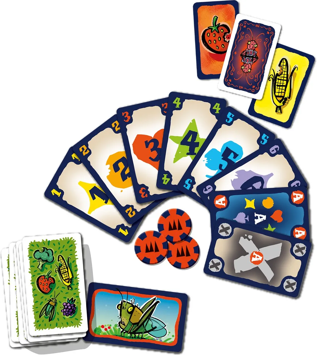 999 Games Sprinkhanen Poker Kaartspel - Standaard Editie