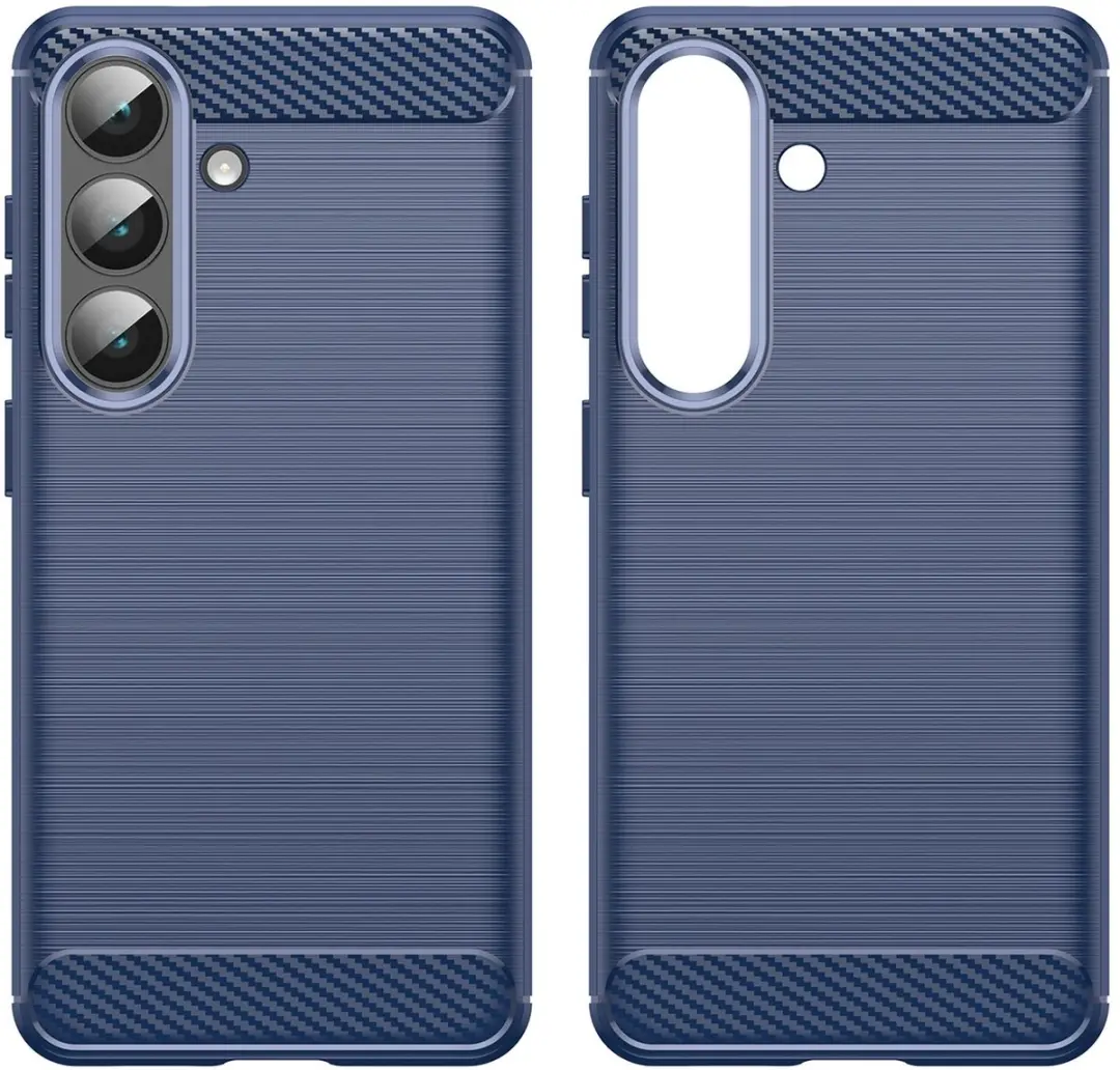 Selected Geborsteld TPU Hoesje Samsung Galaxy S26 - Blauw - afbeelding 6 van 6