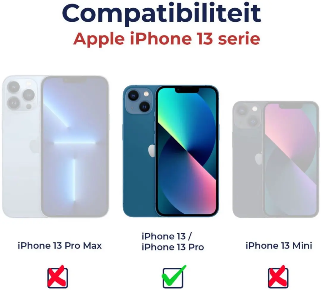 Selected SBG Outdoor Case iPhone 13 Waterdicht - IP68 - Zwart/Transparant