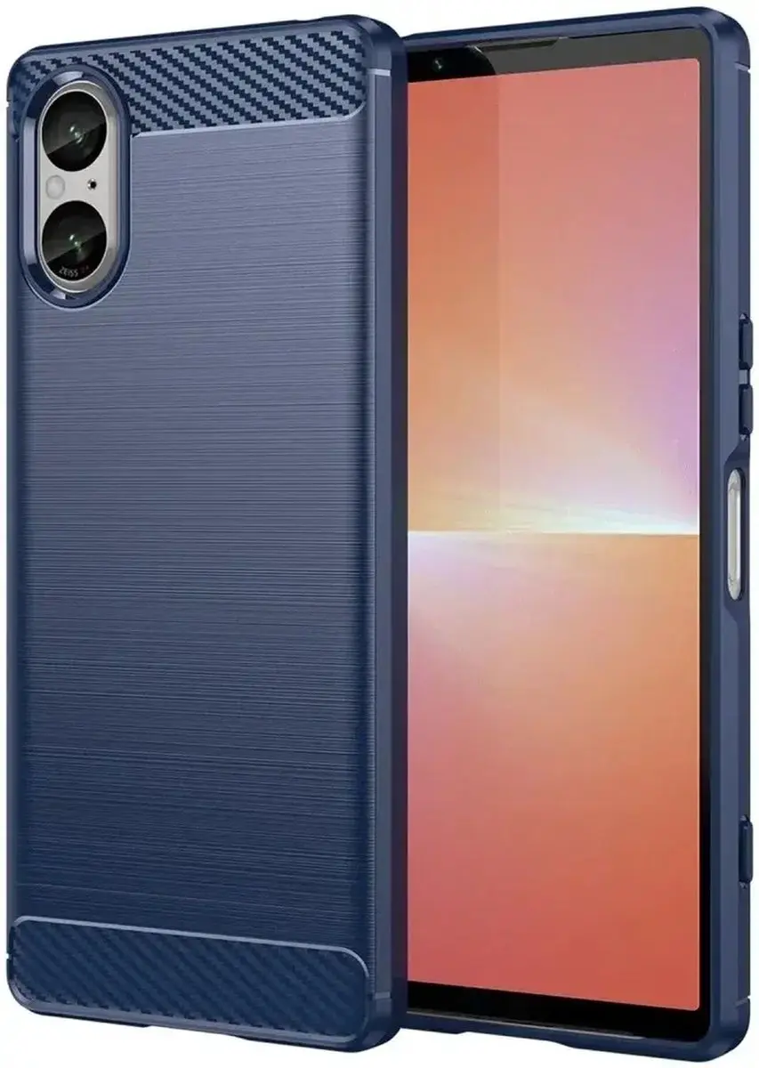 Selected Geborsteld TPU Hoesje Sony Xperia 5 V
