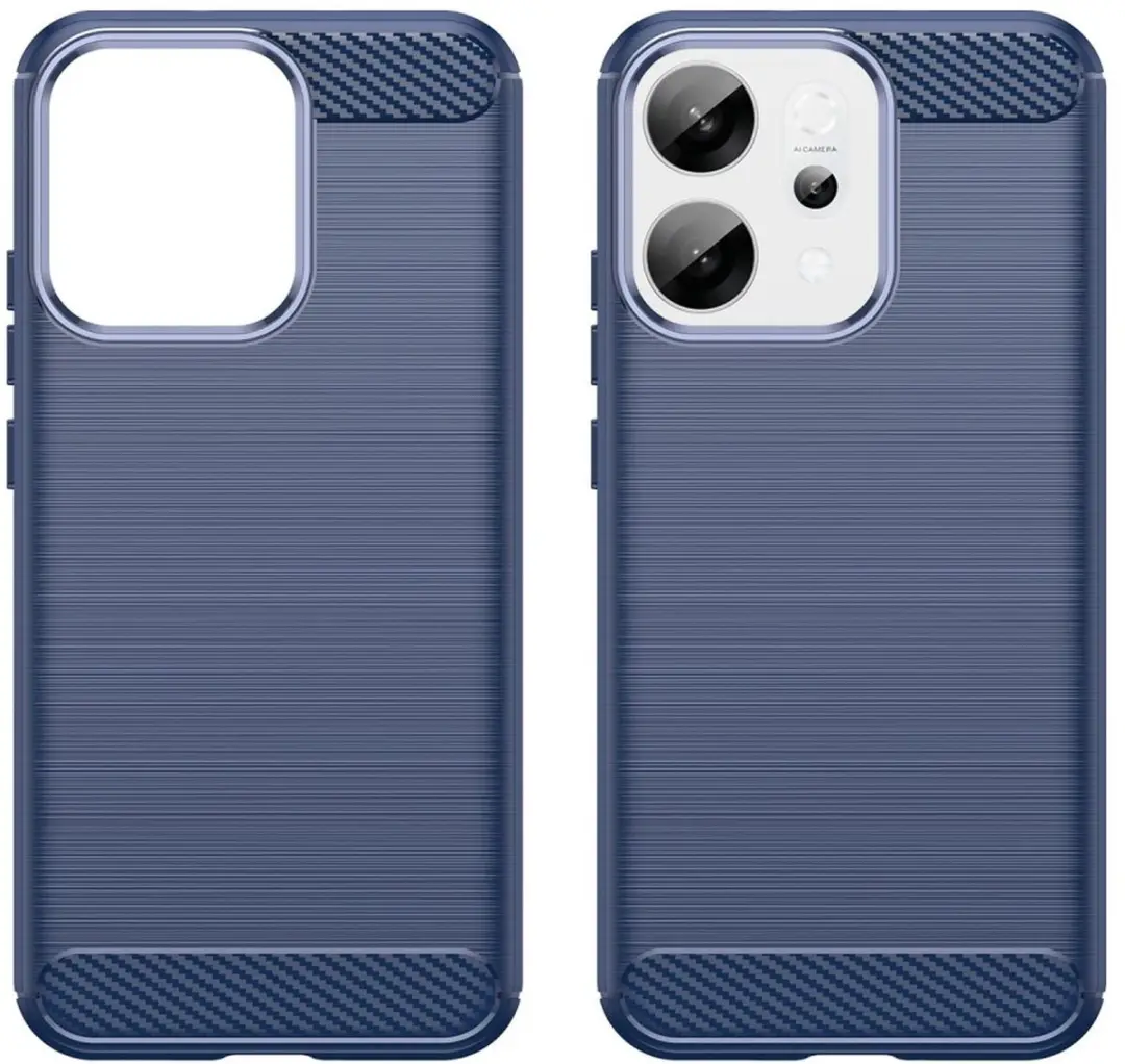 Selected Geborsteld TPU Hoesje Oppo Reno 14 - Blauw