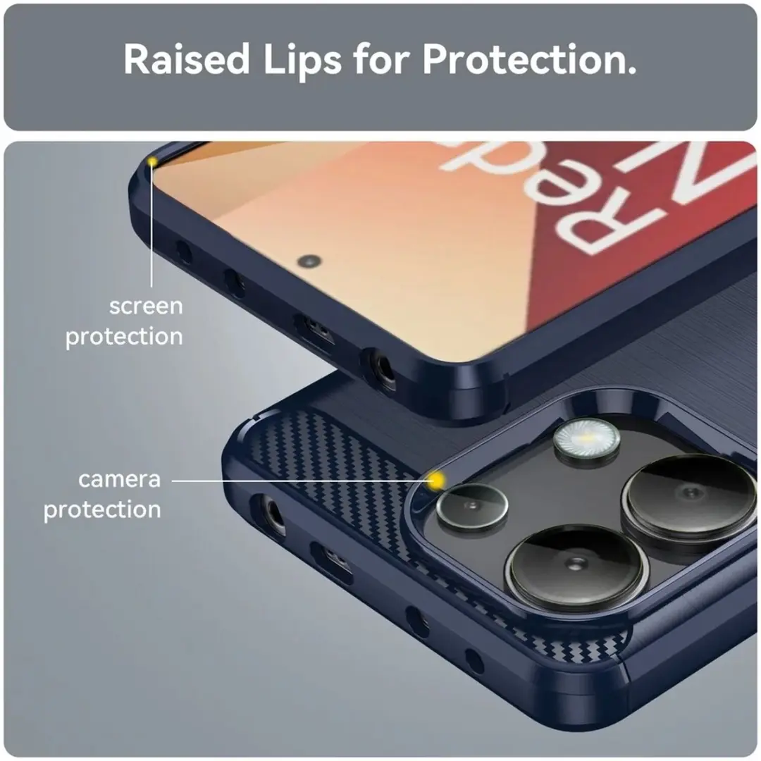 Selected TPU Hoesje Xiaomi Redmi Note 13 4G - Blauw