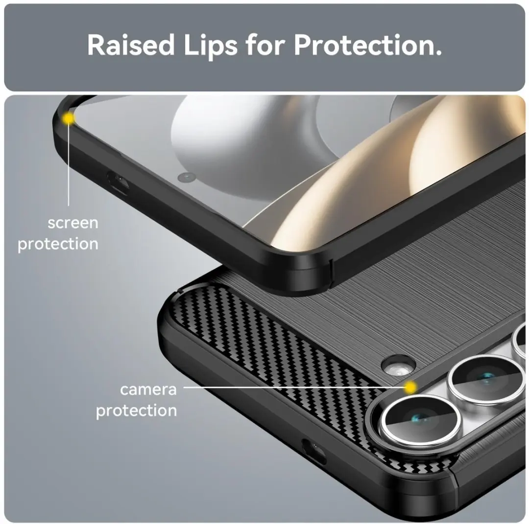 Selected TPU Hoesje Samsung Galaxy S25 FE - Zwart