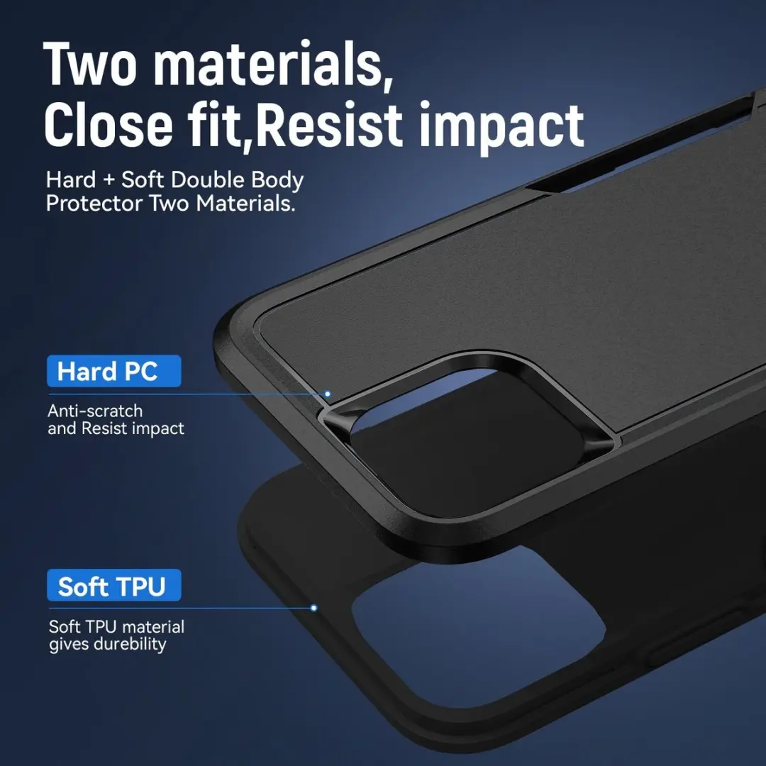 Selected Back Cover iPhone 13 Pro Rugged Hoesje - Zwart