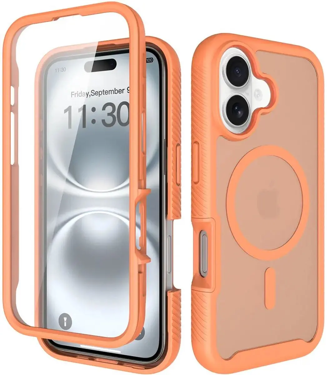 Selected by GSMpunt.nl iPhone 16 Hoesje Matte Oranje