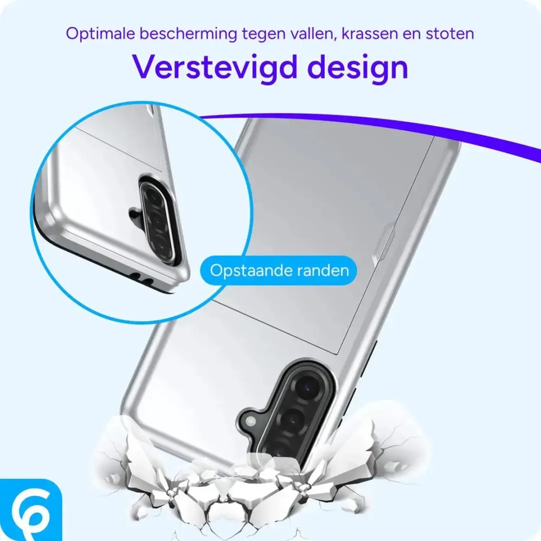 Selected Hoesje Samsung Galaxy A56 met Kaarthouder - Grijs - afbeelding 6 van 6