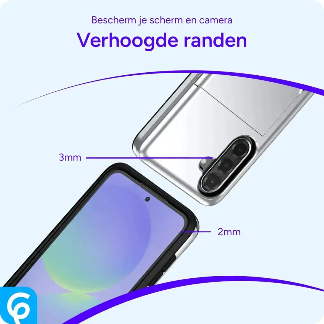 Selected Hoesje Samsung Galaxy A56 met Kaarthouder - Grijs