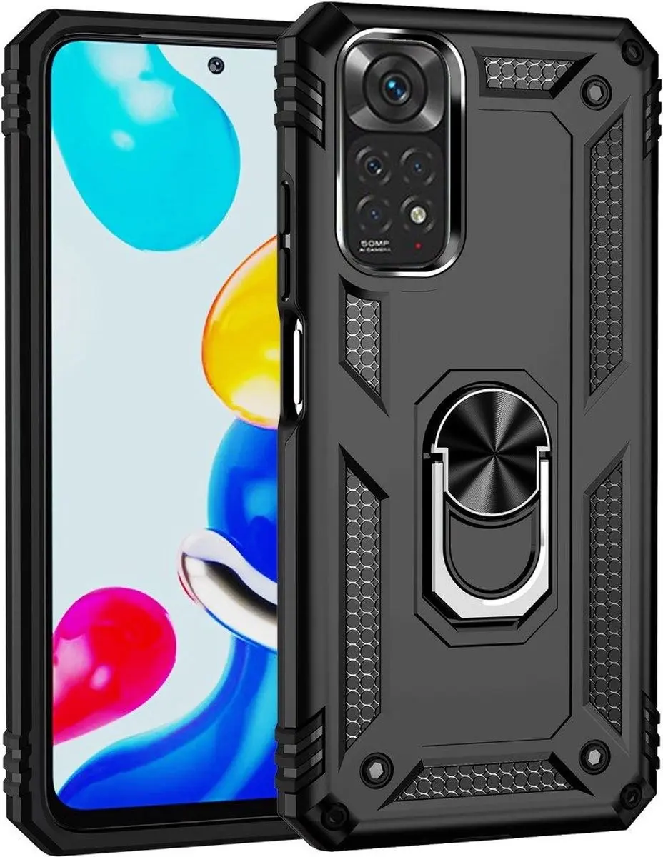 Xiaomi Redmi Note 11/11S Hybride Hoesje - Zwart