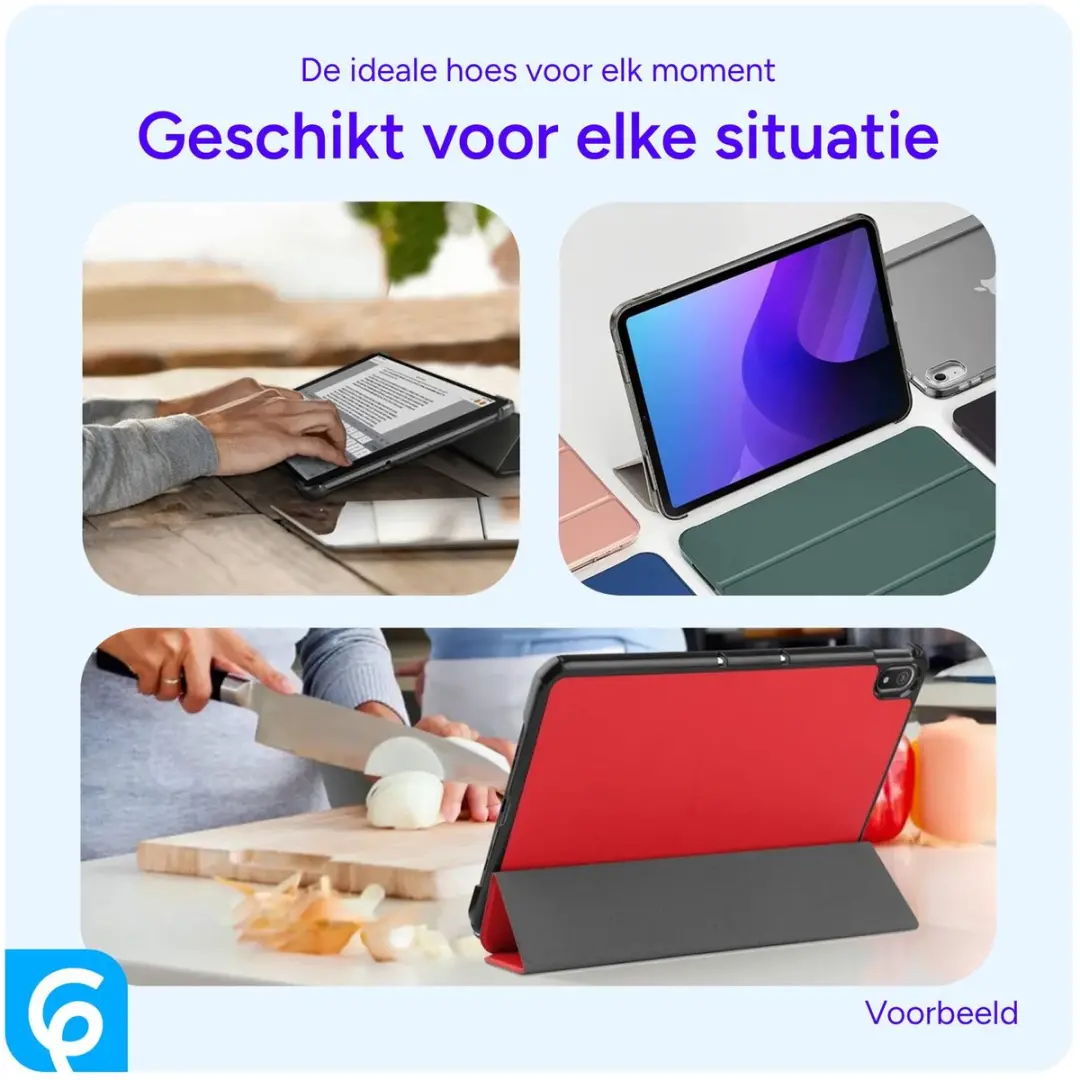 Selected Tablethoes Samsung Galaxy Tab A11/A9 Plus - Rood