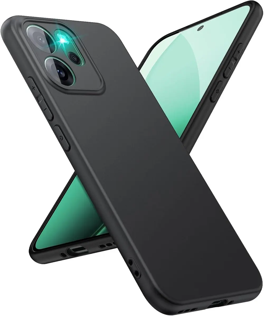 Selected Zwart Dun TPU Hoesje Oppo Reno 14 F
