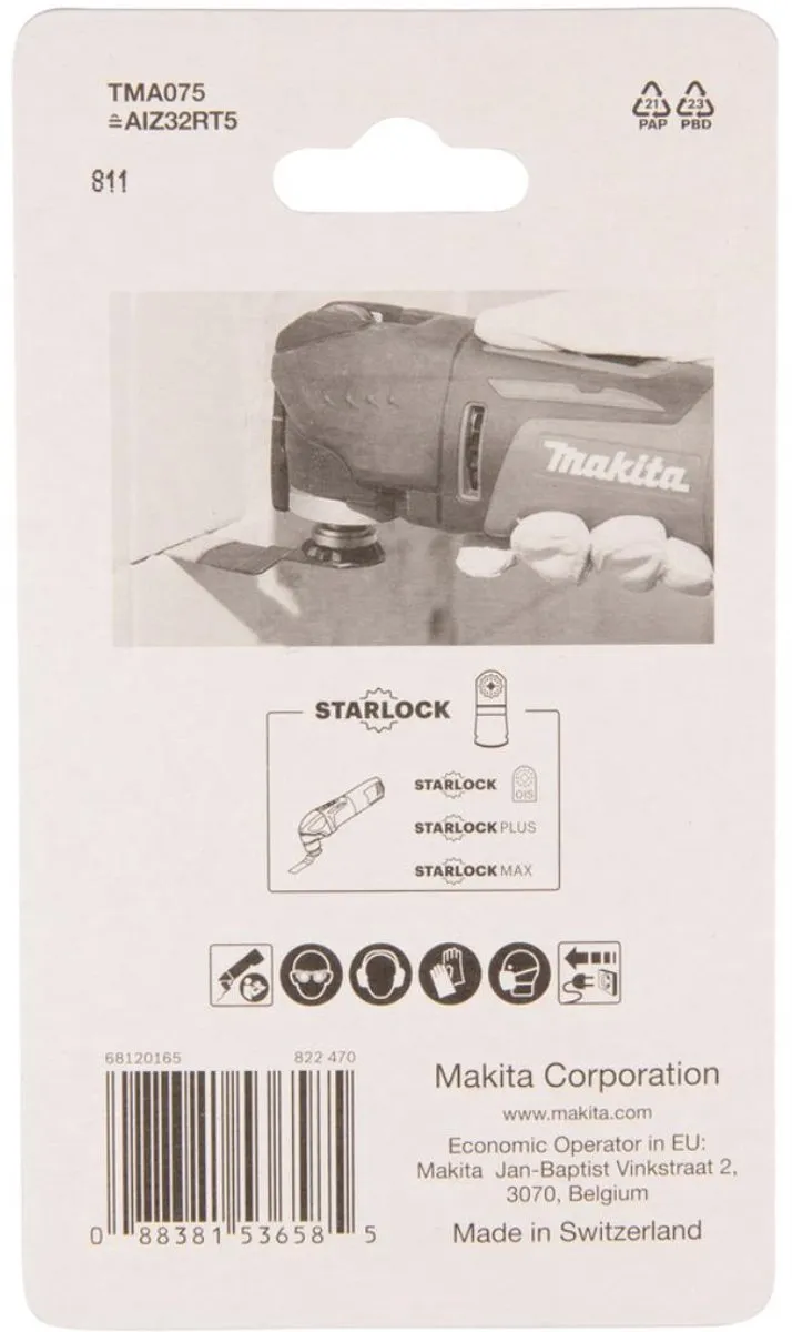 Makita TMA075 Invalzaagblad 32mm - Oscillerend